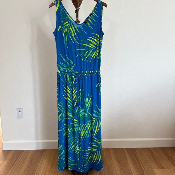 AmberNoon II by Dr. Erum Ilyas Size S Sleeveless UPF 50 Cropped Painted Jumpsuit - Picture 4 of 15